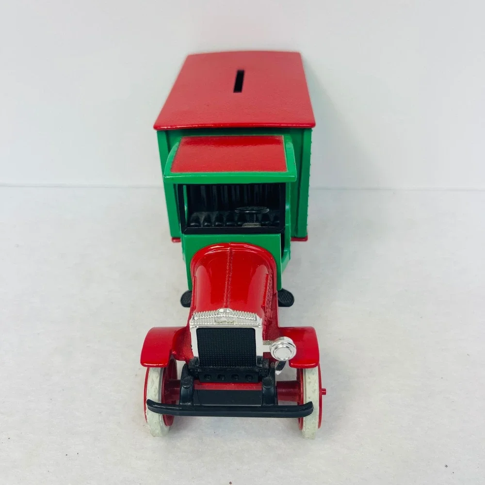 1995 ServiStar Merry Christmas Truck Coin Bank Kenworth Vintage Red